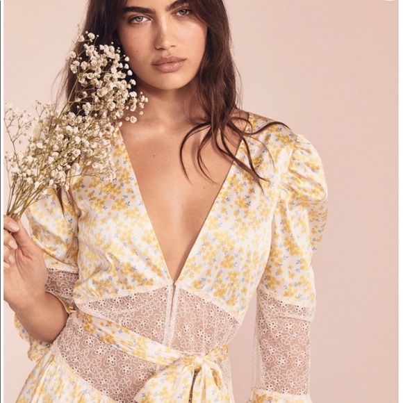 For Love And Lemons Other - 🍋 NWT For Love & Lemons Daffodil Robe Kimono
